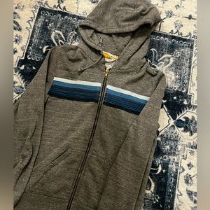 grey and blue ahorro nation zip up